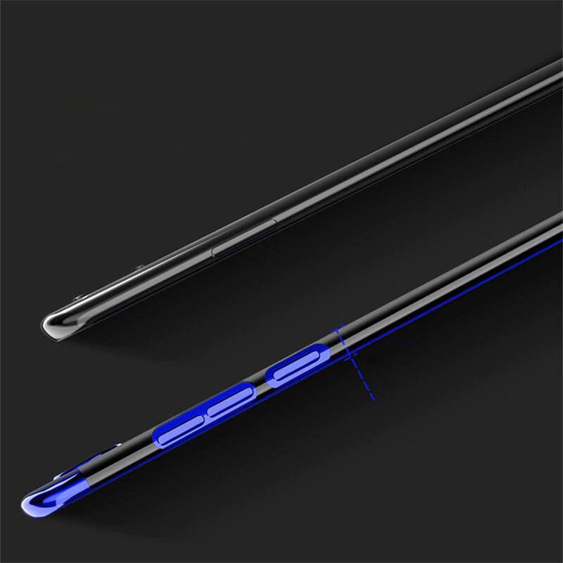 Pokrowiec silikonowy z ramk Electro niebieski Samsung Galaxy A10 / 9