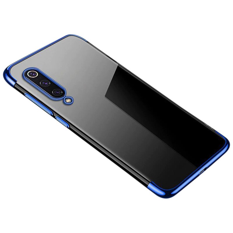 Pokrowiec silikonowy z ramk Electro niebieski Xiaomi Mi 9 Lite