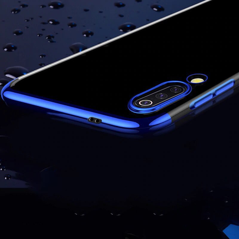 Pokrowiec silikonowy z ramk Electro niebieski Xiaomi Mi 9 Lite / 5