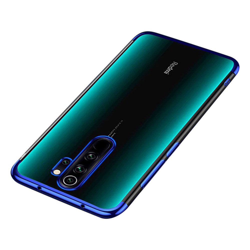 Pokrowiec silikonowy z ramką Electro niebieski Xiaomi Redmi Note 8 Pro Pokrowiec silikonowy z ramką Electro niebieski Xiaomi Redmi Note 8 Pro
