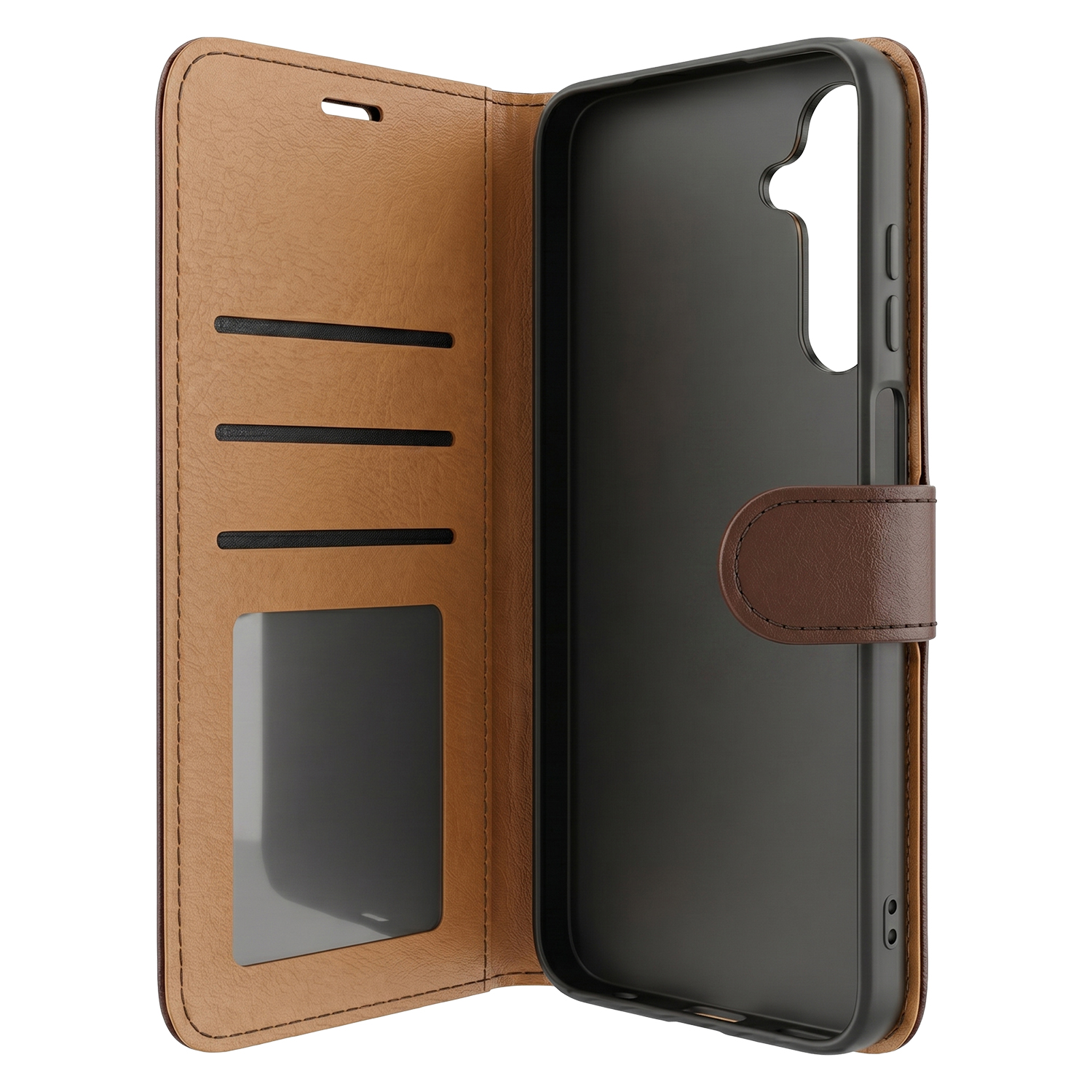 Pokrowiec sk�rzane Smart Luxe br�zowe Motorola Moto G15 Power / 4