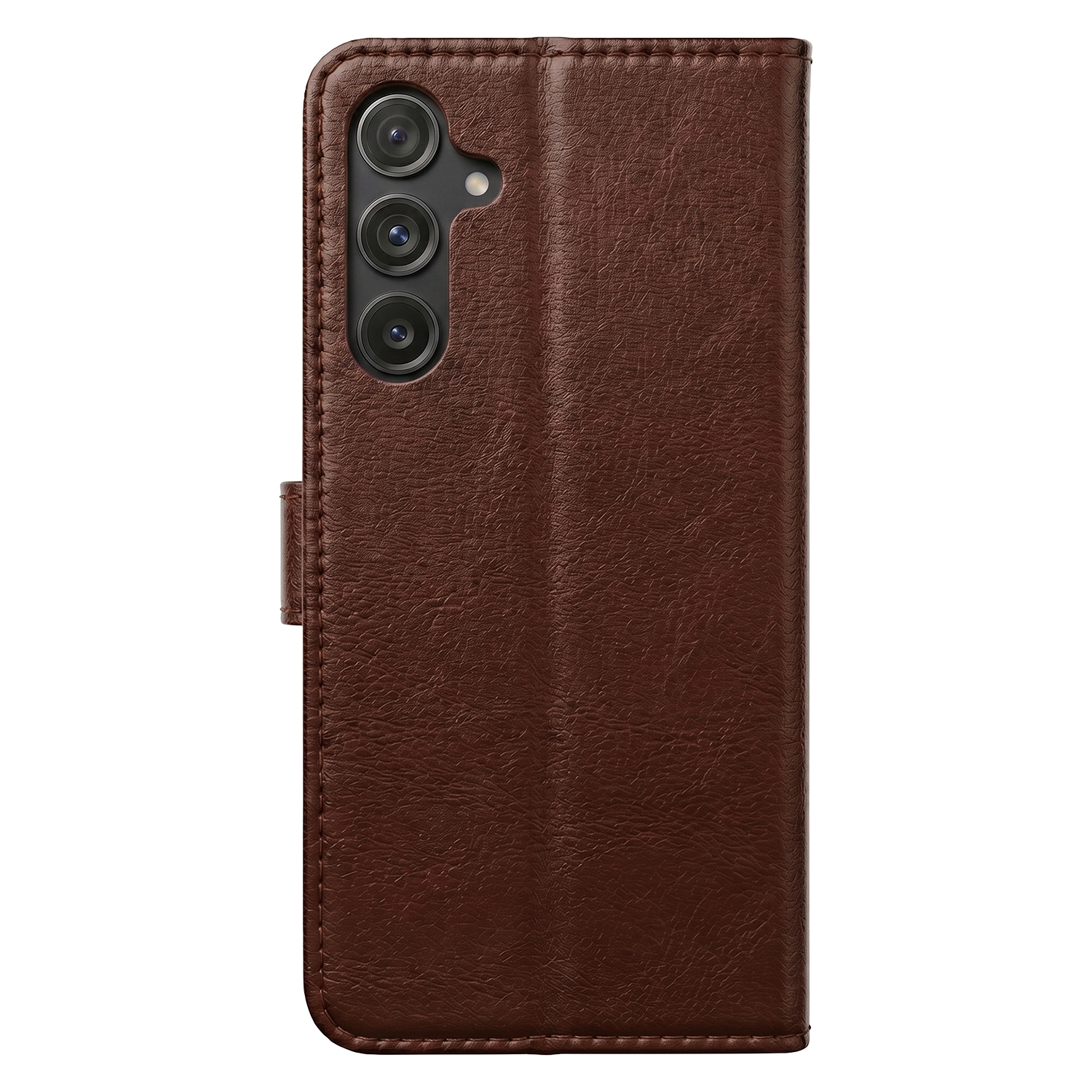 Pokrowiec sk�rzane Smart Luxe br�zowe Samsung Galaxy S27 Plus / 3