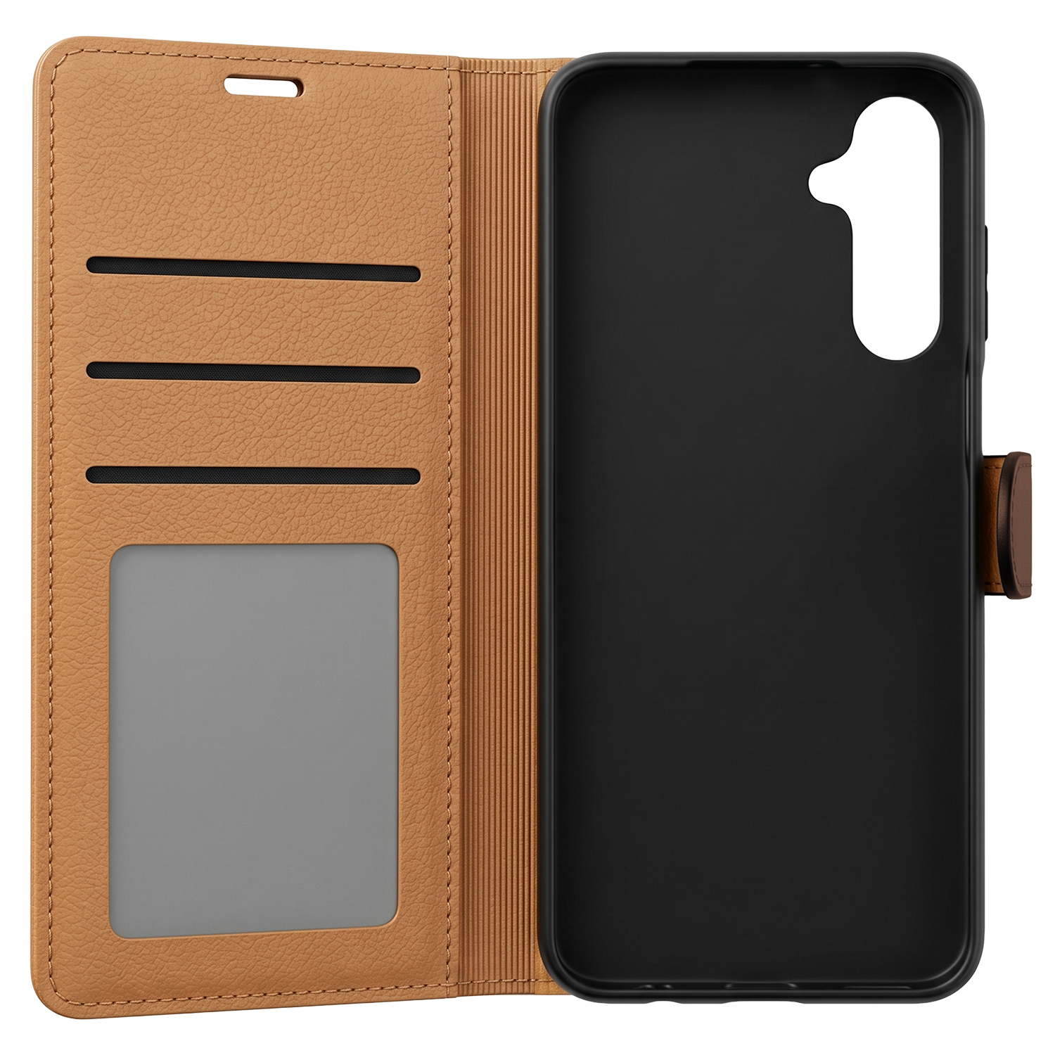 Pokrowiec sk�rzane Smart Luxe br�zowe Samsung Galaxy S27 Plus / 5