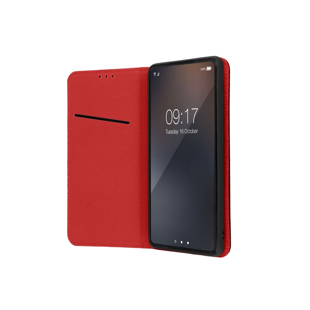 Pokrowiec skrzany Forcell Smart Pro bordowy Xiaomi Redmi Note 12 4G / 3