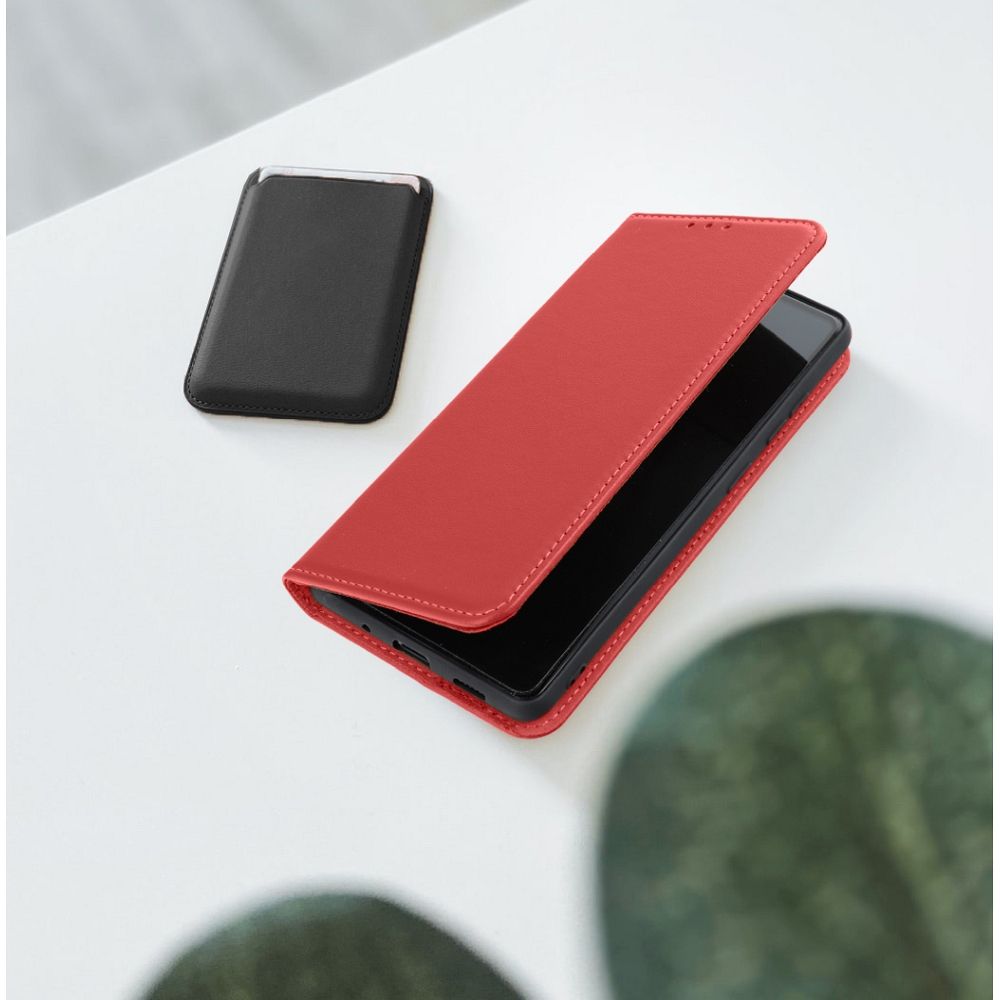 Pokrowiec skrzany Forcell Smart Pro bordowy Xiaomi Redmi Note 12 4G / 7