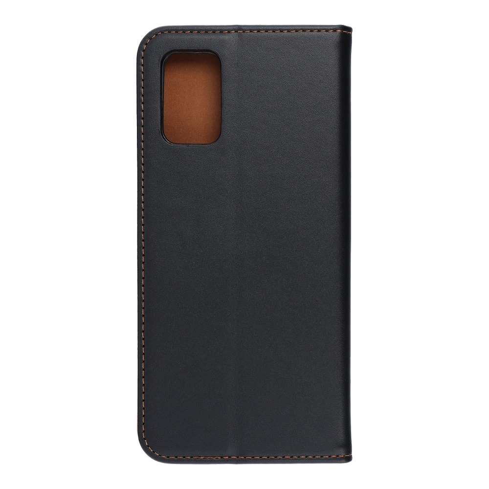 Pokrowiec sk�rzany Forcell Smart Pro czarny Samsung Galaxy A03s / 2