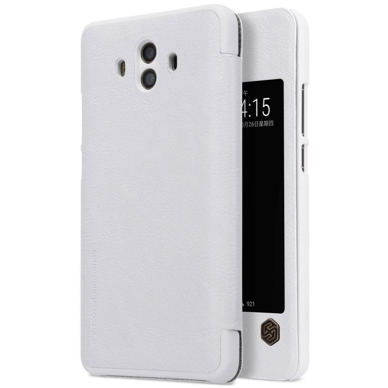 Pokrowiec sk�rzany Nillkin Qin bia�y Huawei Mate 10