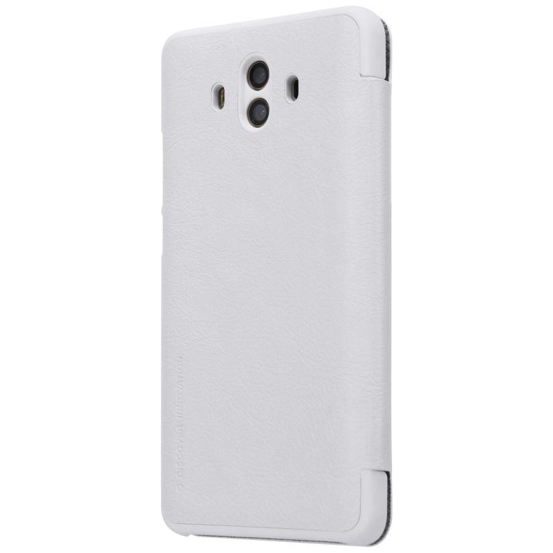 Pokrowiec sk�rzany Nillkin Qin bia�y Huawei Mate 10 / 3