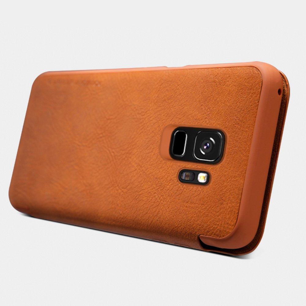 Pokrowiec sk�rzany Nillkin Qin bia�y Samsung Galaxy S9 Plus / 3