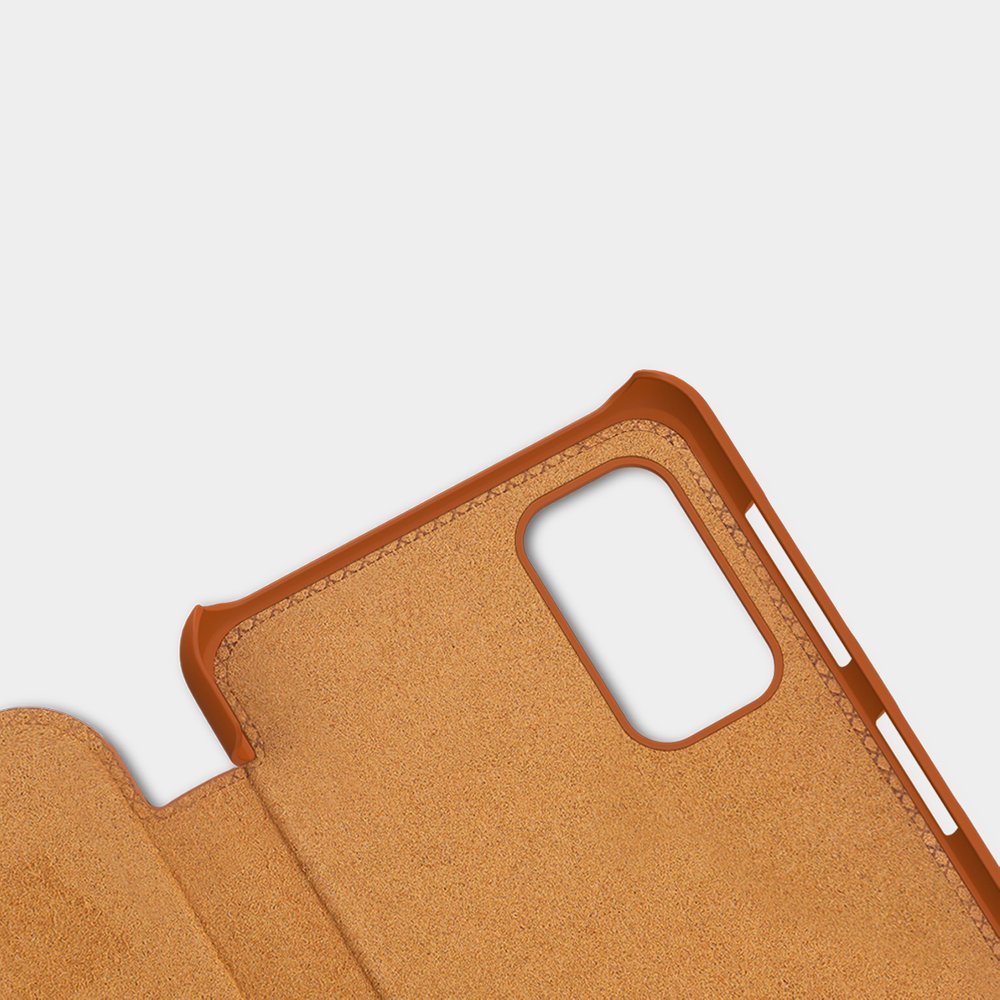 Pokrowiec sk�rzany Nillkin Qin br�zowy Samsung A32 5G / 9