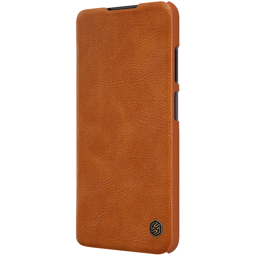 Pokrowiec sk�rzany Nillkin Qin br�zowy Samsung Galaxy A03s / 3