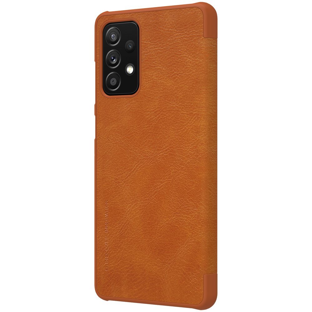 Pokrowiec skórzany Nillkin Qin brązowy Samsung Galaxy A72 4G / 4 Pokrowiec skórzany Nillkin Qin brązowy Samsung Galaxy A72 4G / 4