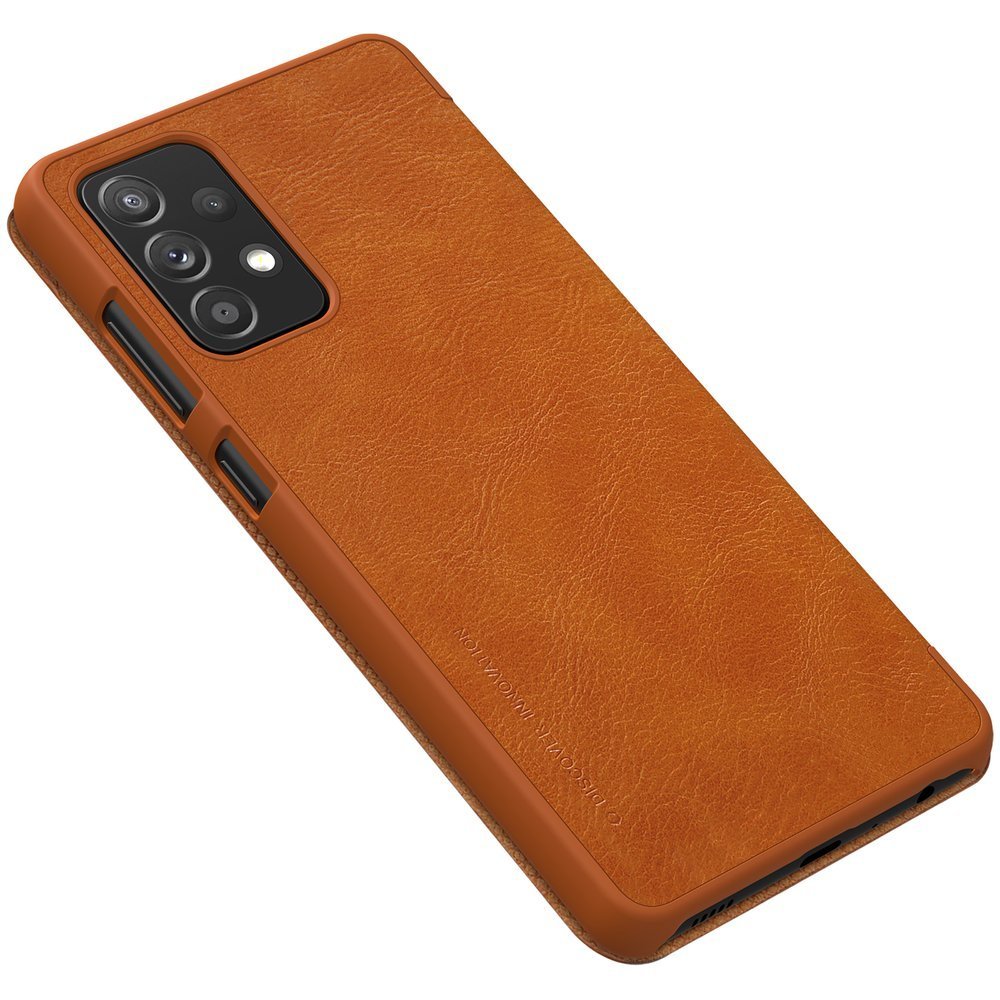 Pokrowiec skórzany Nillkin Qin brązowy Samsung Galaxy A72 4G / 7 Pokrowiec skórzany Nillkin Qin brązowy Samsung Galaxy A72 4G / 7
