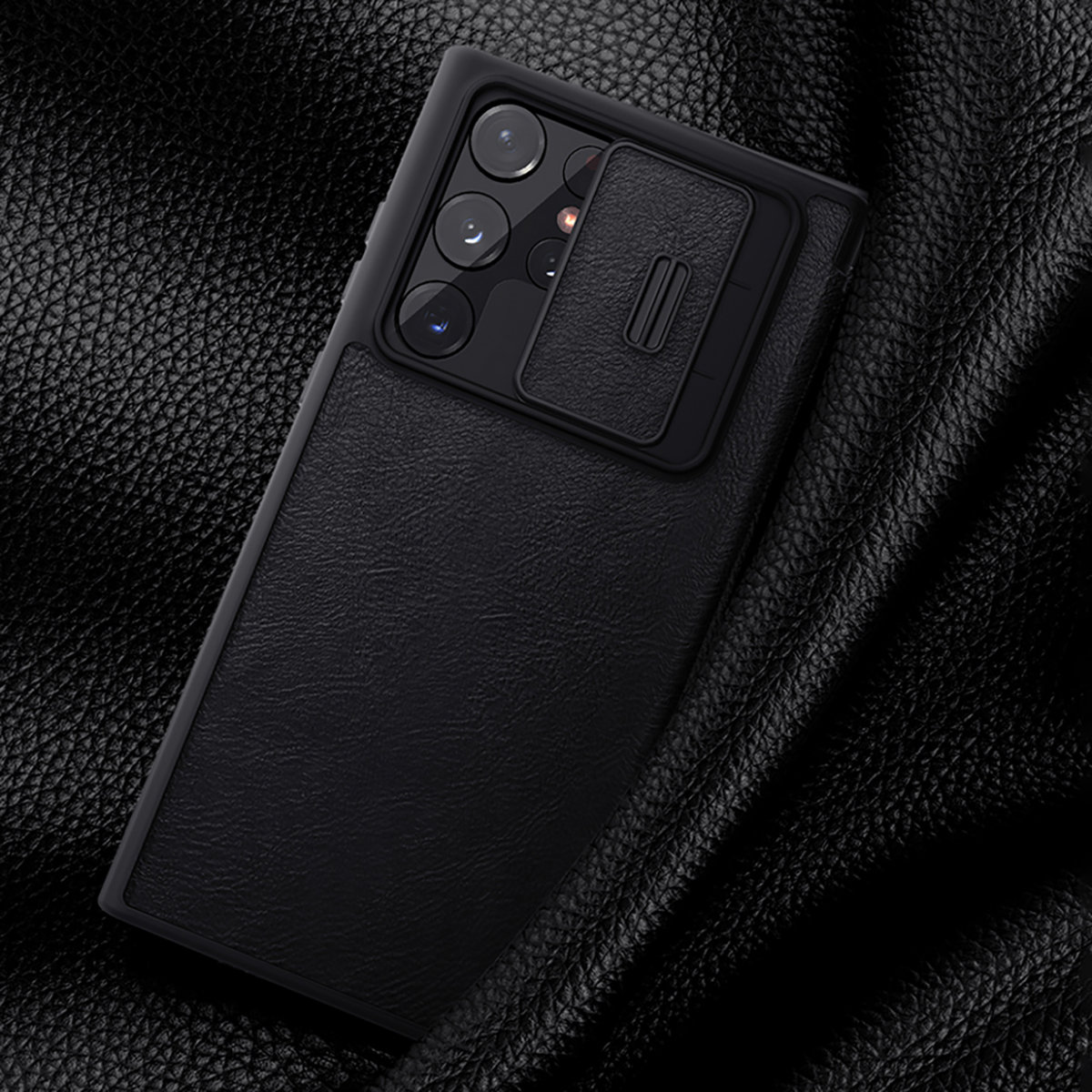 Pokrowiec skórzany Nillkin Qin brązowy Samsung Galaxy S22 Ultra / 10 Pokrowiec skórzany Nillkin Qin brązowy Samsung Galaxy S22 Ultra / 10