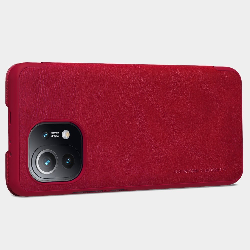 Pokrowiec sk�rzany Nillkin Qin br�zowy Xiaomi Mi 11 / 12