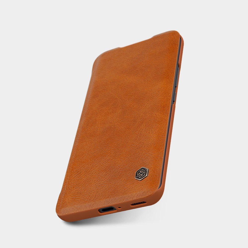 Pokrowiec sk�rzany Nillkin Qin br�zowy Xiaomi Mi 11 Lite 5G / 7