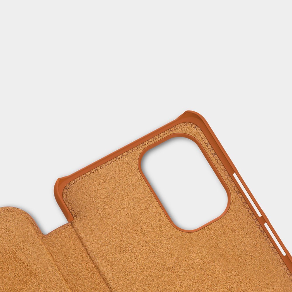 Pokrowiec sk�rzany Nillkin Qin br�zowy Xiaomi Mi 11i / 12