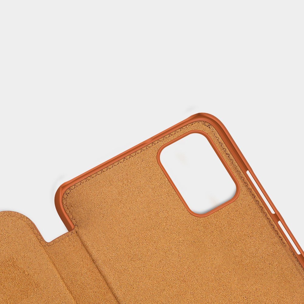 Pokrowiec sk�rzany Nillkin Qin br�zowy Xiaomi POCO M3 / 11