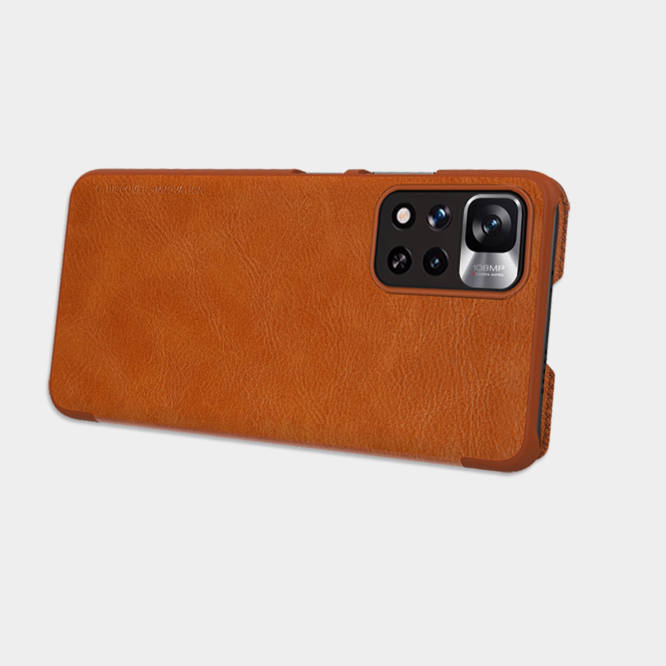 Pokrowiec sk�rzany Nillkin Qin br�zowy Xiaomi Redmi Note 11 Pro Plus 5G / 12