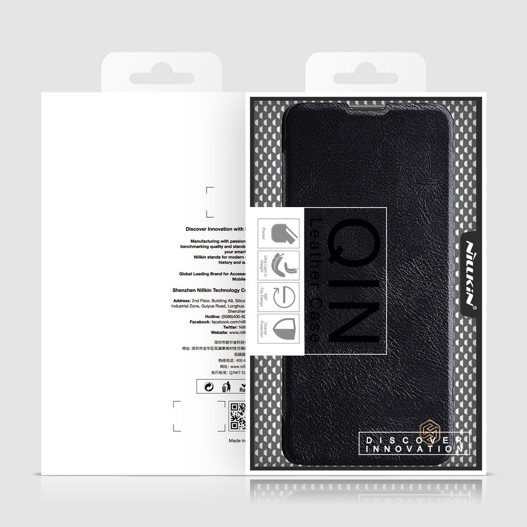 Pokrowiec sk�rzany Nillkin Qin br�zowy Xiaomi Redmi Note 11 Pro Plus 5G / 5