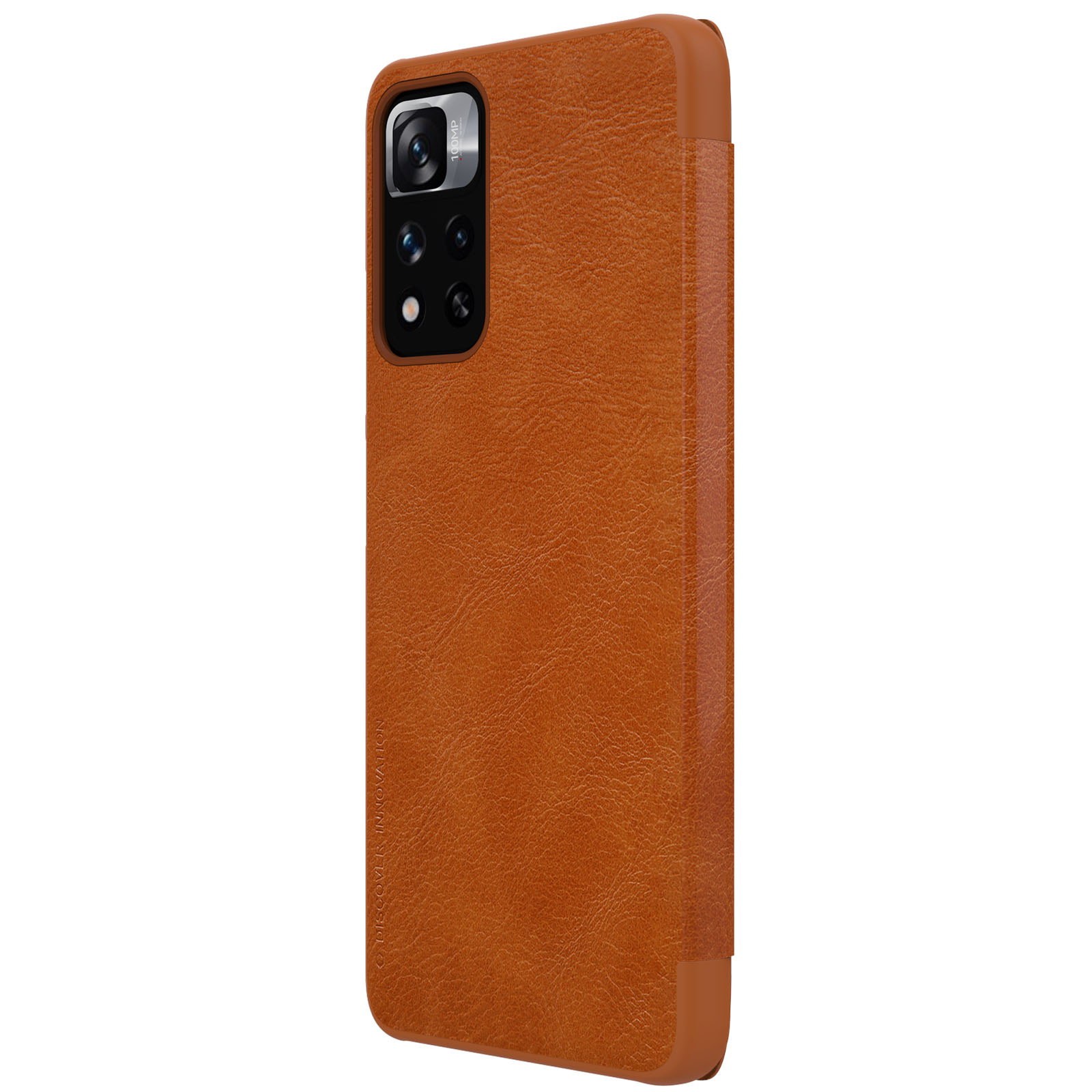 Pokrowiec sk�rzany Nillkin Qin br�zowy Xiaomi Redmi Note 11 Pro Plus 5G / 6
