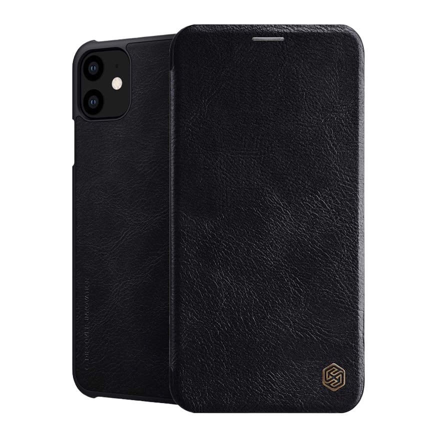 Pokrowiec skórzany Nillkin Qin czarny Apple iPhone 11 Pokrowiec skórzany Nillkin Qin czarny Apple iPhone 11