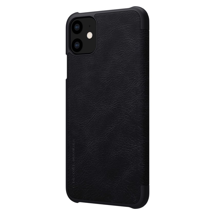 Pokrowiec skórzany Nillkin Qin czarny Apple iPhone 11 / 4 Pokrowiec skórzany Nillkin Qin czarny Apple iPhone 11 / 4