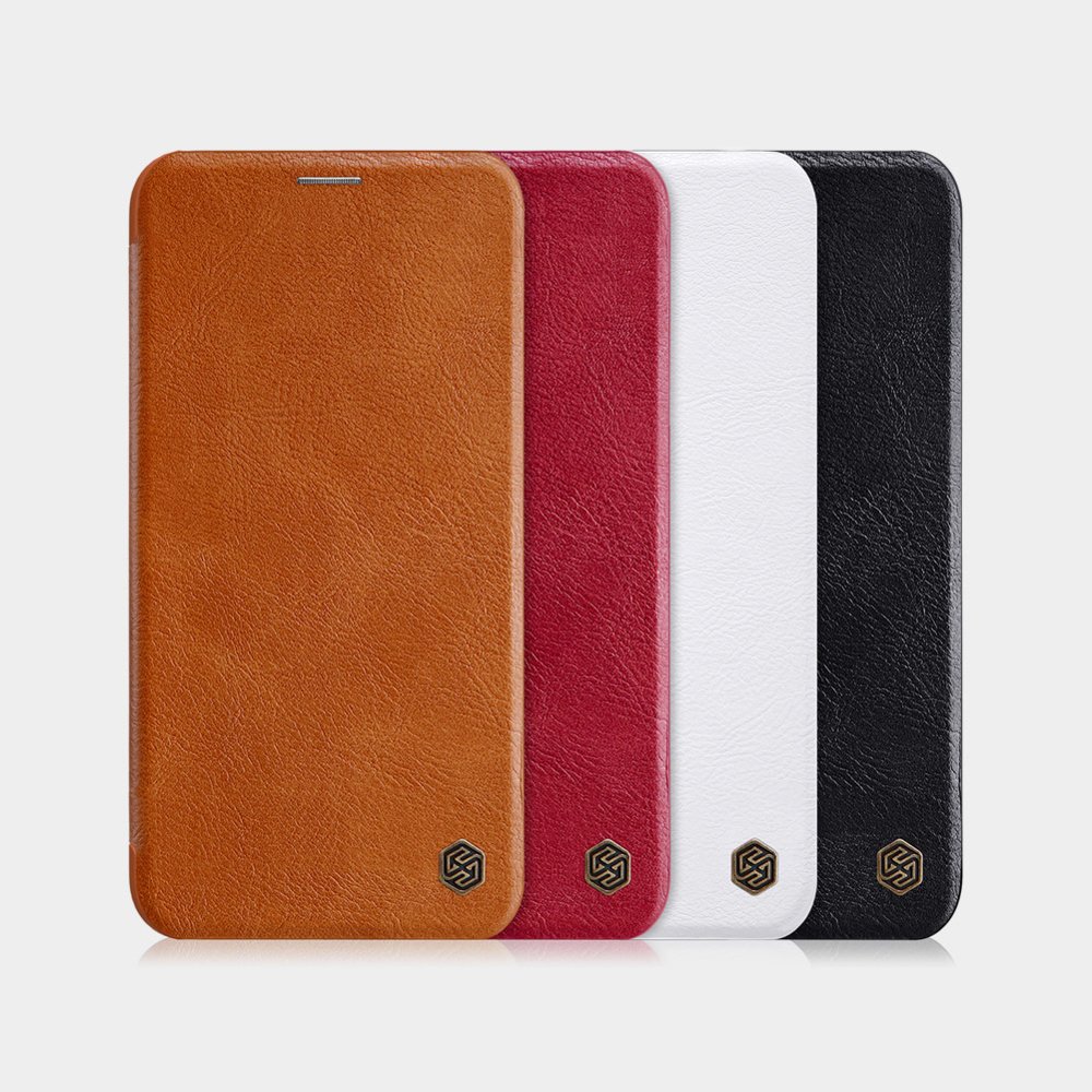 Pokrowiec skórzany Nillkin Qin czarny Apple iPhone 11 / 5 Pokrowiec skórzany Nillkin Qin czarny Apple iPhone 11 / 5