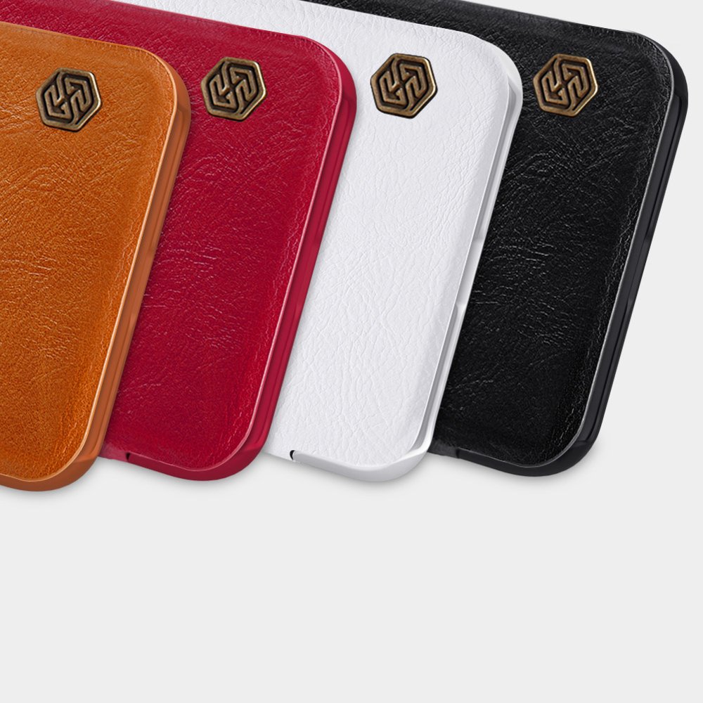 Pokrowiec skórzany Nillkin Qin czarny Apple iPhone 11 Pro / 7 Pokrowiec skórzany Nillkin Qin czarny Apple iPhone 11 Pro / 7