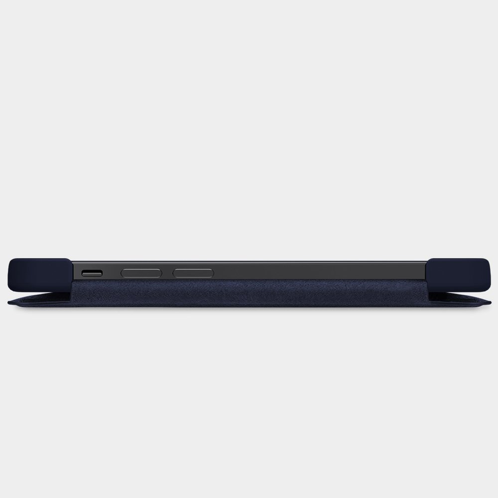 Pokrowiec sk�rzany Nillkin Qin czarny Apple iPhone 12 Mini / 11