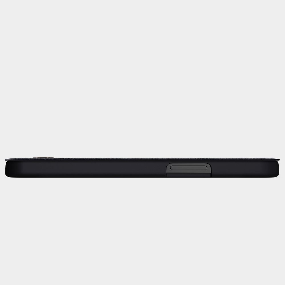 Pokrowiec skrzany Nillkin Qin czarny Apple iPhone 12 Pro / 7