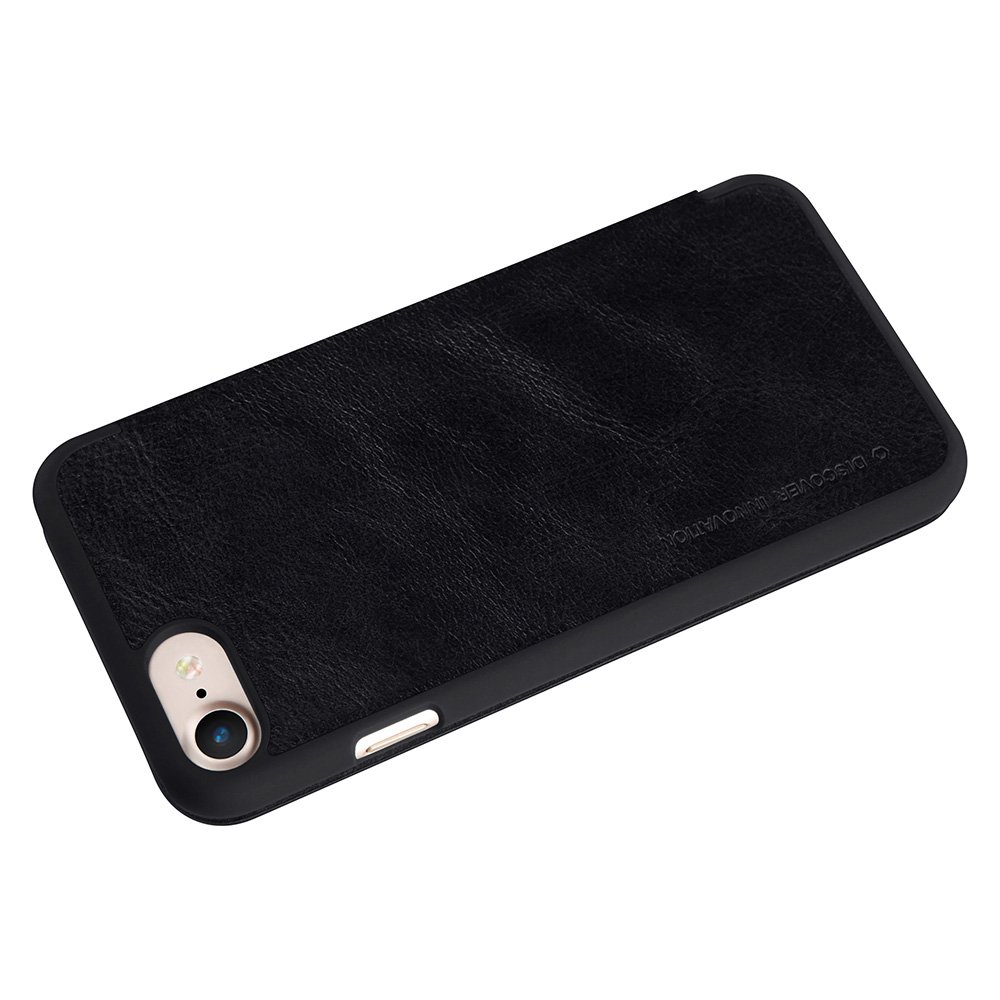 Pokrowiec skórzany Nillkin Qin czarny Apple iPhone SE 2020 / 3 Pokrowiec skórzany Nillkin Qin czarny Apple iPhone SE 2020 / 3