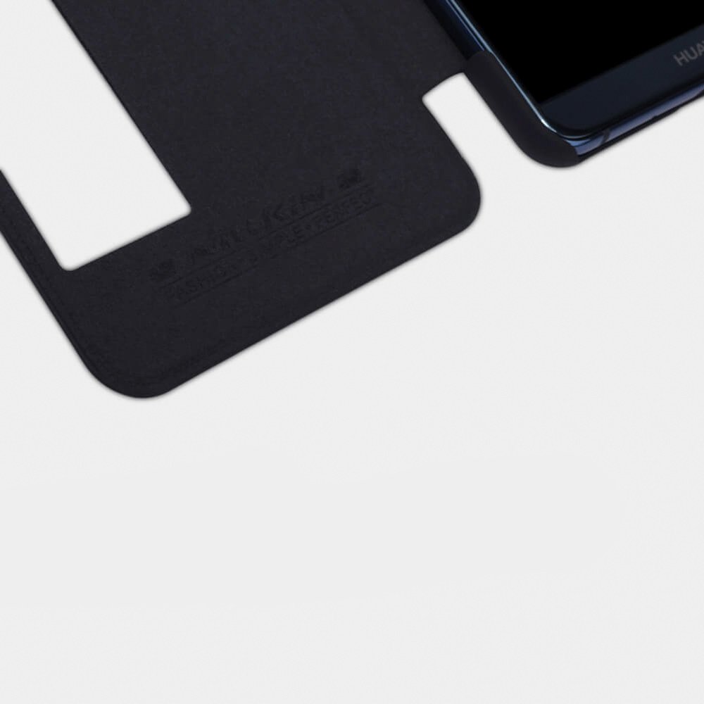 Pokrowiec sk�rzany Nillkin Qin czarny Huawei Mate 10 Pro / 10