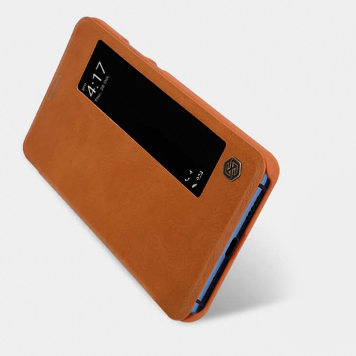 Pokrowiec sk�rzany Nillkin Qin czarny Huawei Mate 10 Pro / 7