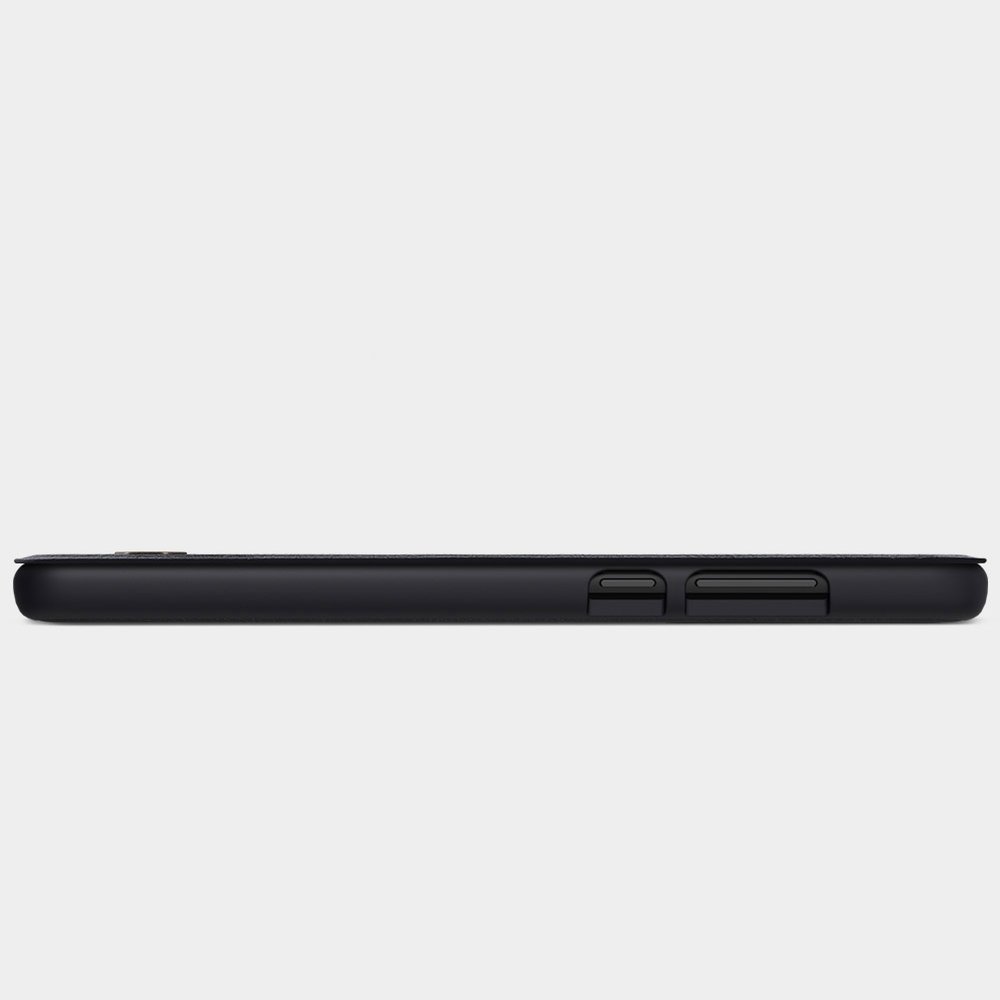 Pokrowiec skórzany Nillkin Qin czarny Huawei P40 Lite / 10 Pokrowiec skórzany Nillkin Qin czarny Huawei P40 Lite / 10