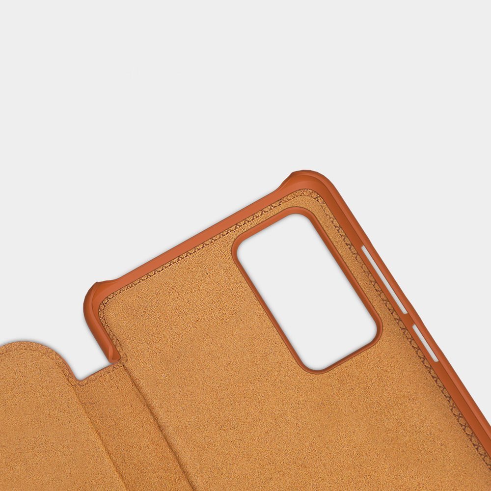 Pokrowiec skórzany Nillkin Qin czarny Huawei P40 Lite / 11 Pokrowiec skórzany Nillkin Qin czarny Huawei P40 Lite / 11