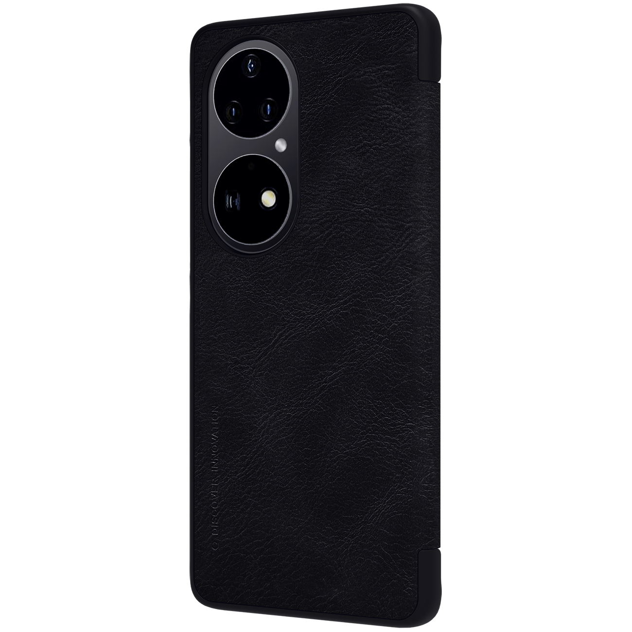 Pokrowiec skórzany Nillkin Qin czarny Huawei P50 Pro / 4 Pokrowiec skórzany Nillkin Qin czarny Huawei P50 Pro / 4