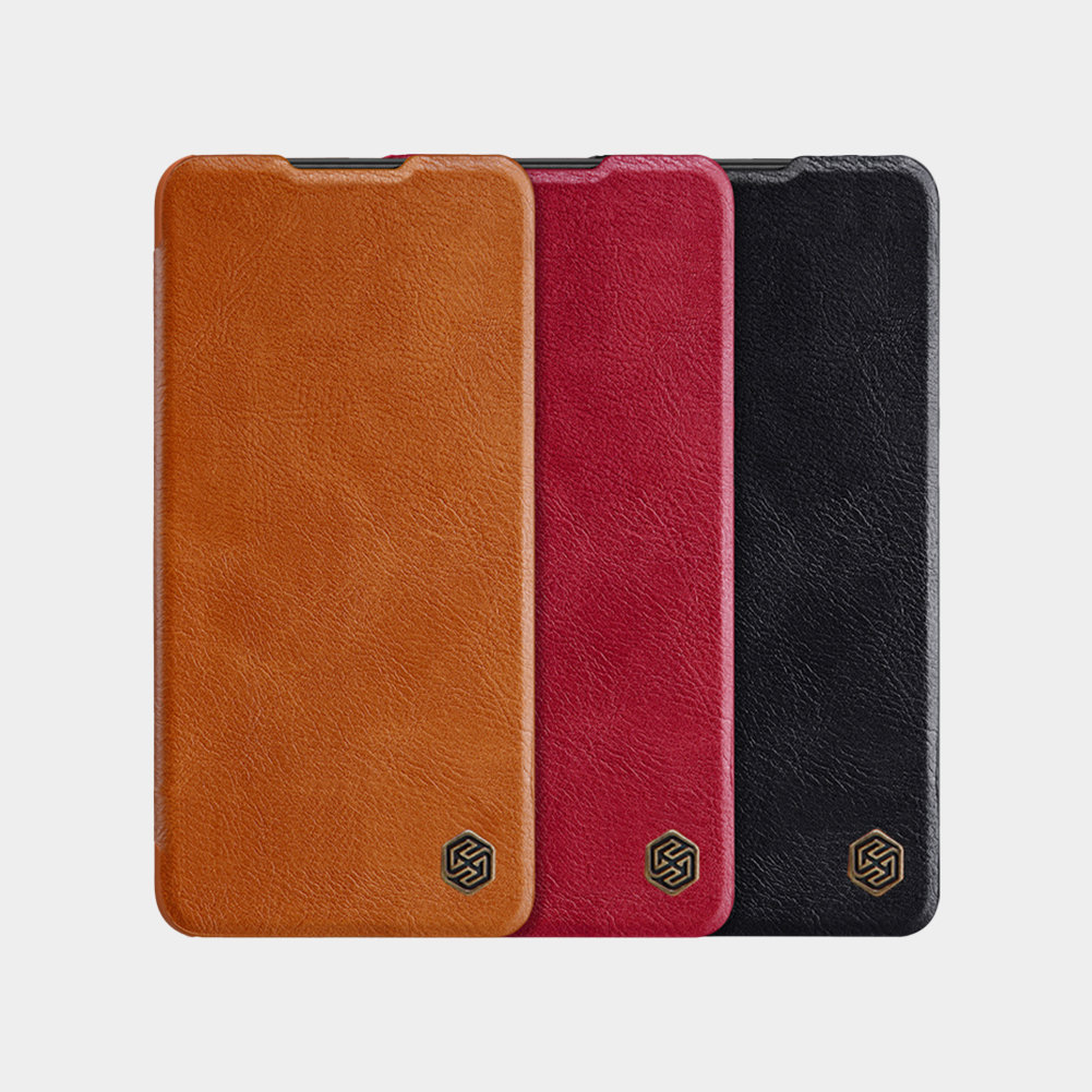 Pokrowiec sk�rzany Nillkin Qin czarny OnePlus 10 Pro / 7