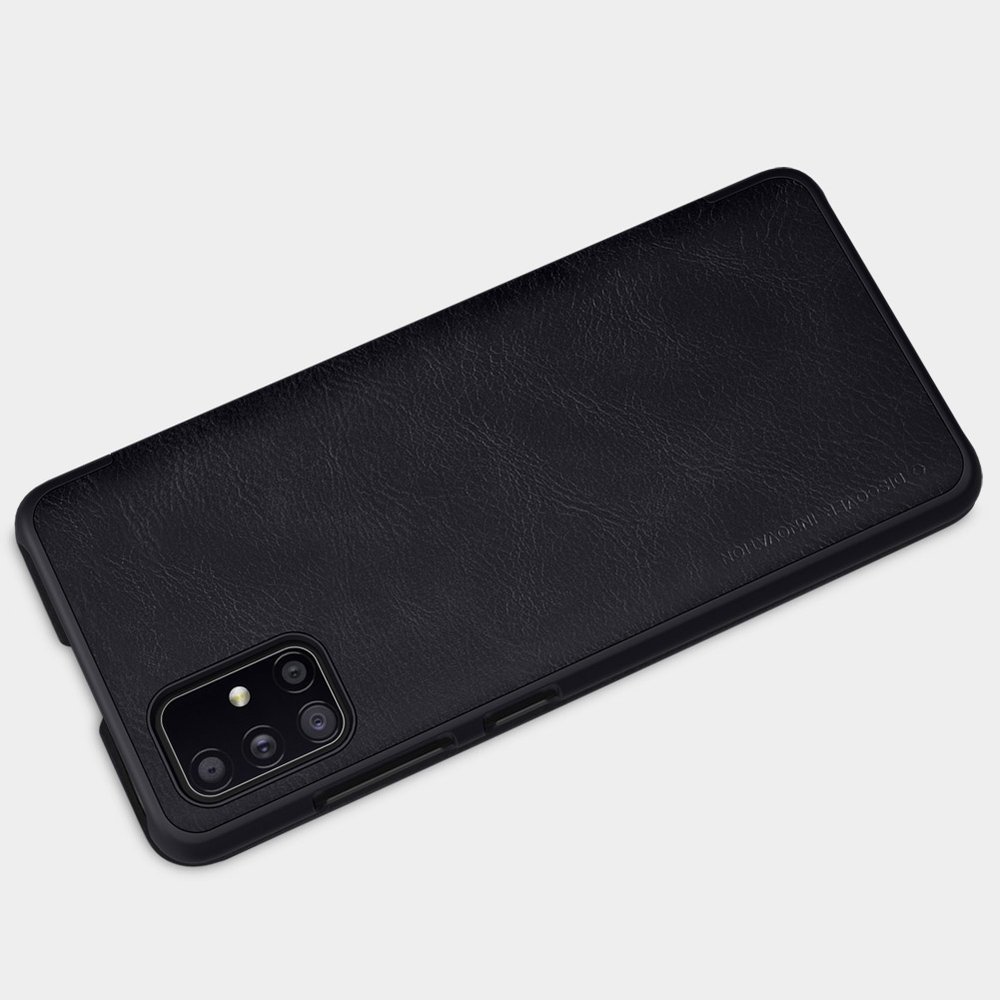 Pokrowiec sk�rzany Nillkin Qin czarny Samsung A51 5G / 5