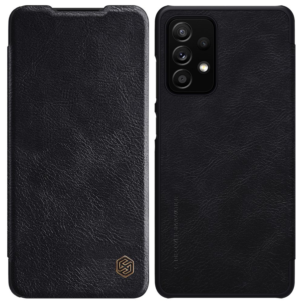 Pokrowiec sk�rzany Nillkin Qin czarny Samsung A52 4G