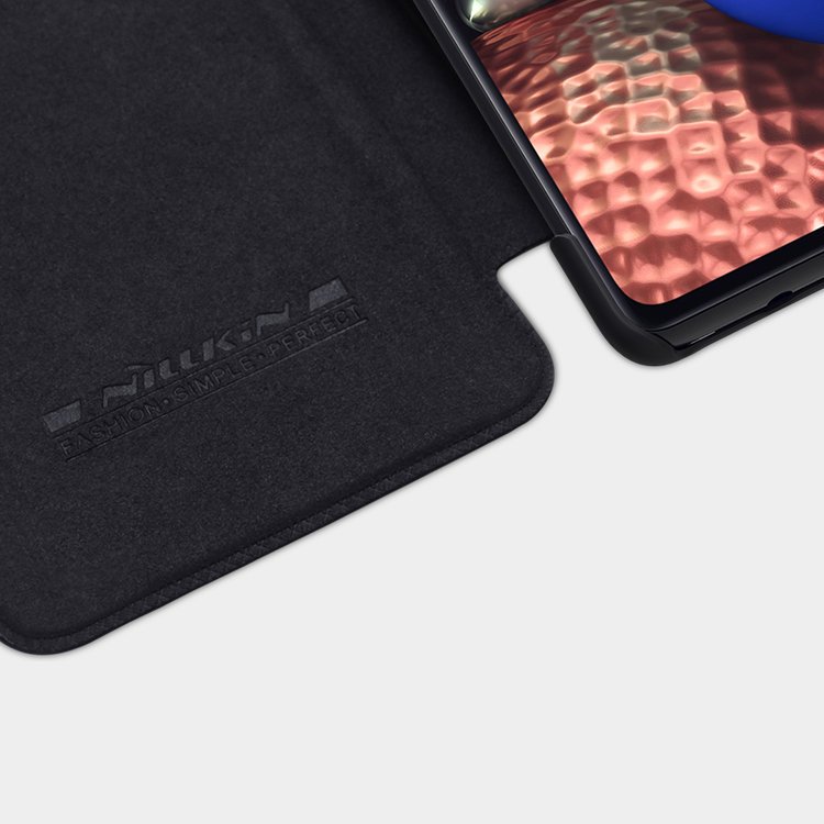 Pokrowiec sk�rzany Nillkin Qin czarny Samsung A71 5G / 8