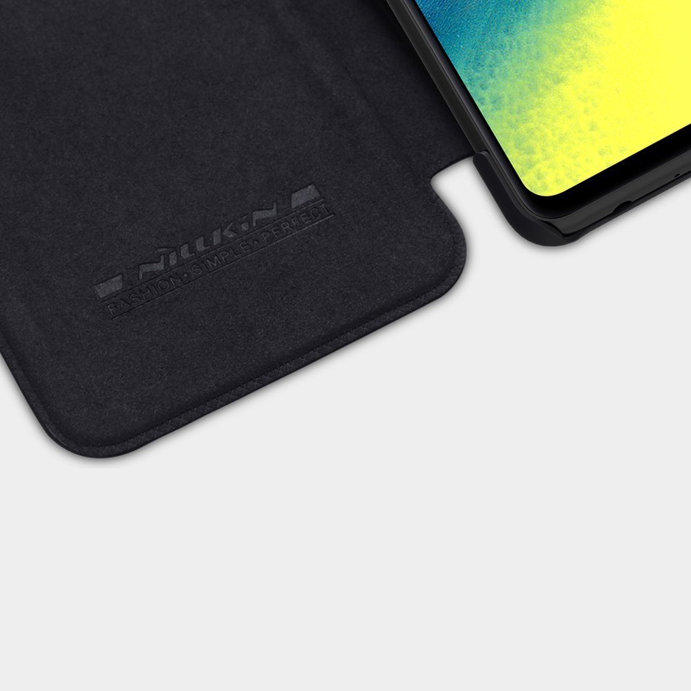 Pokrowiec sk�rzany Nillkin Qin czarny Samsung A72 4G / 12