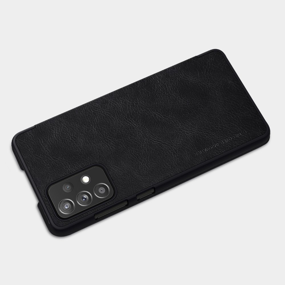 Pokrowiec sk�rzany Nillkin Qin czarny Samsung A72 4G / 8