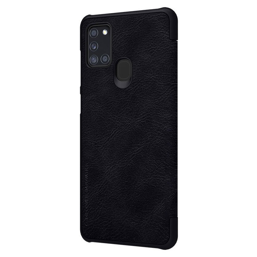 Pokrowiec skórzany Nillkin Qin czarny Samsung Galaxy A21s / 2 Pokrowiec skórzany Nillkin Qin czarny Samsung Galaxy A21s / 2