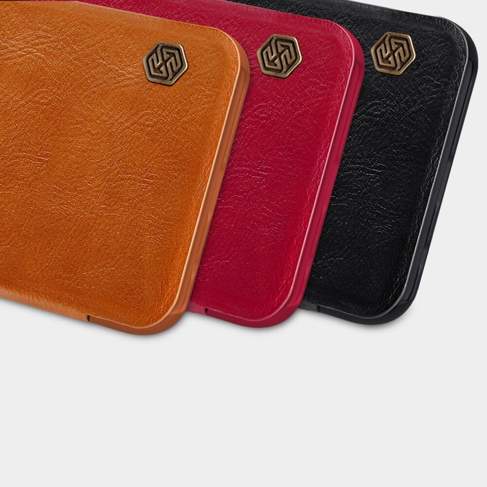 Pokrowiec skórzany Nillkin Qin czarny Samsung Galaxy A21s / 9 Pokrowiec skórzany Nillkin Qin czarny Samsung Galaxy A21s / 9