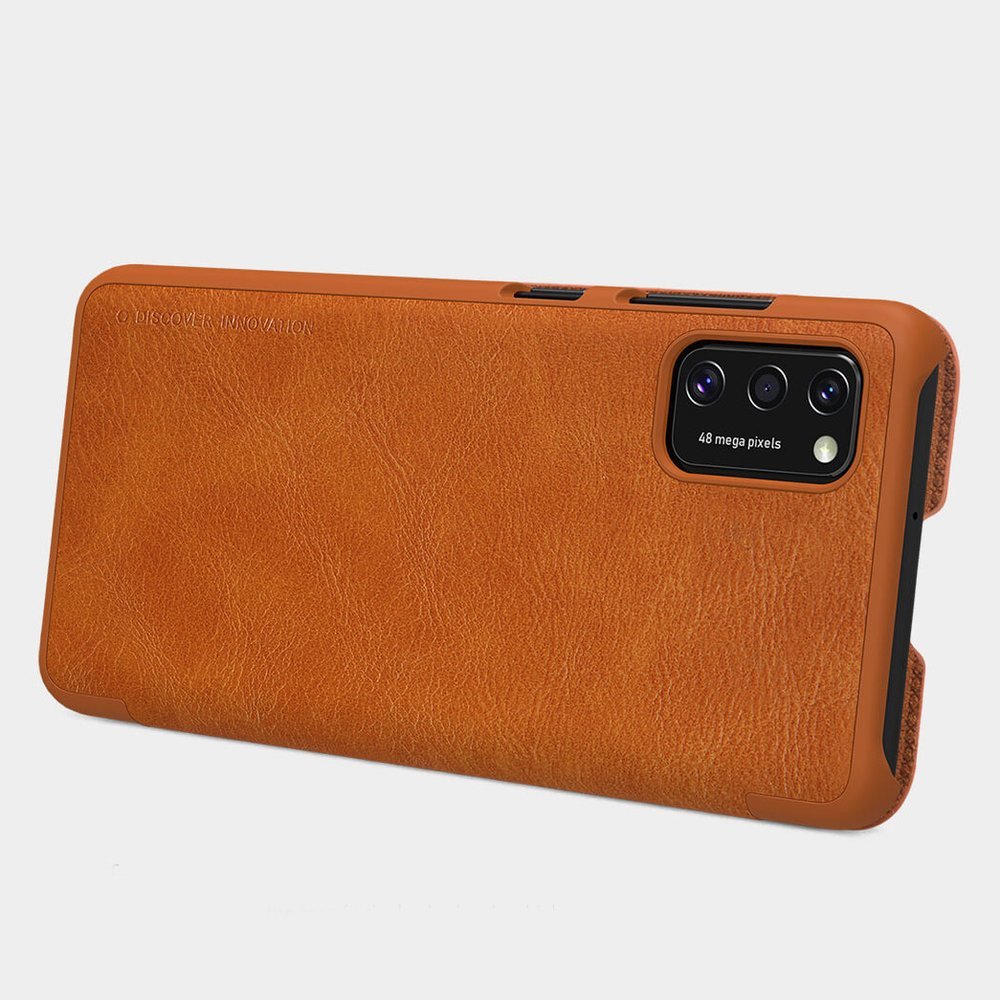 Pokrowiec skórzany Nillkin Qin czarny Samsung Galaxy A41 / 12 Pokrowiec skórzany Nillkin Qin czarny Samsung Galaxy A41 / 12