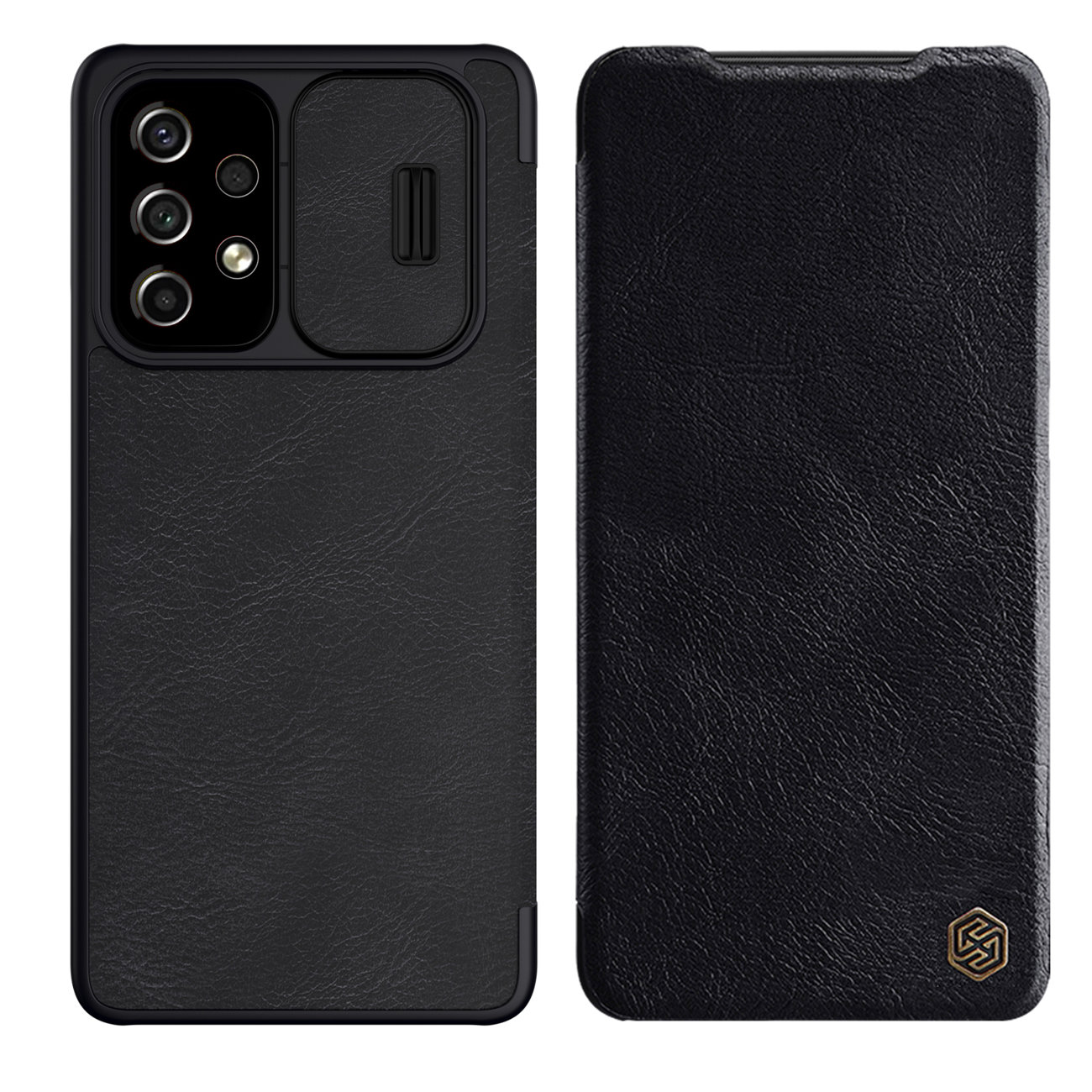 Pokrowiec skórzany Nillkin Qin czarny Samsung Galaxy A53 5G Pokrowiec skórzany Nillkin Qin czarny Samsung Galaxy A53 5G