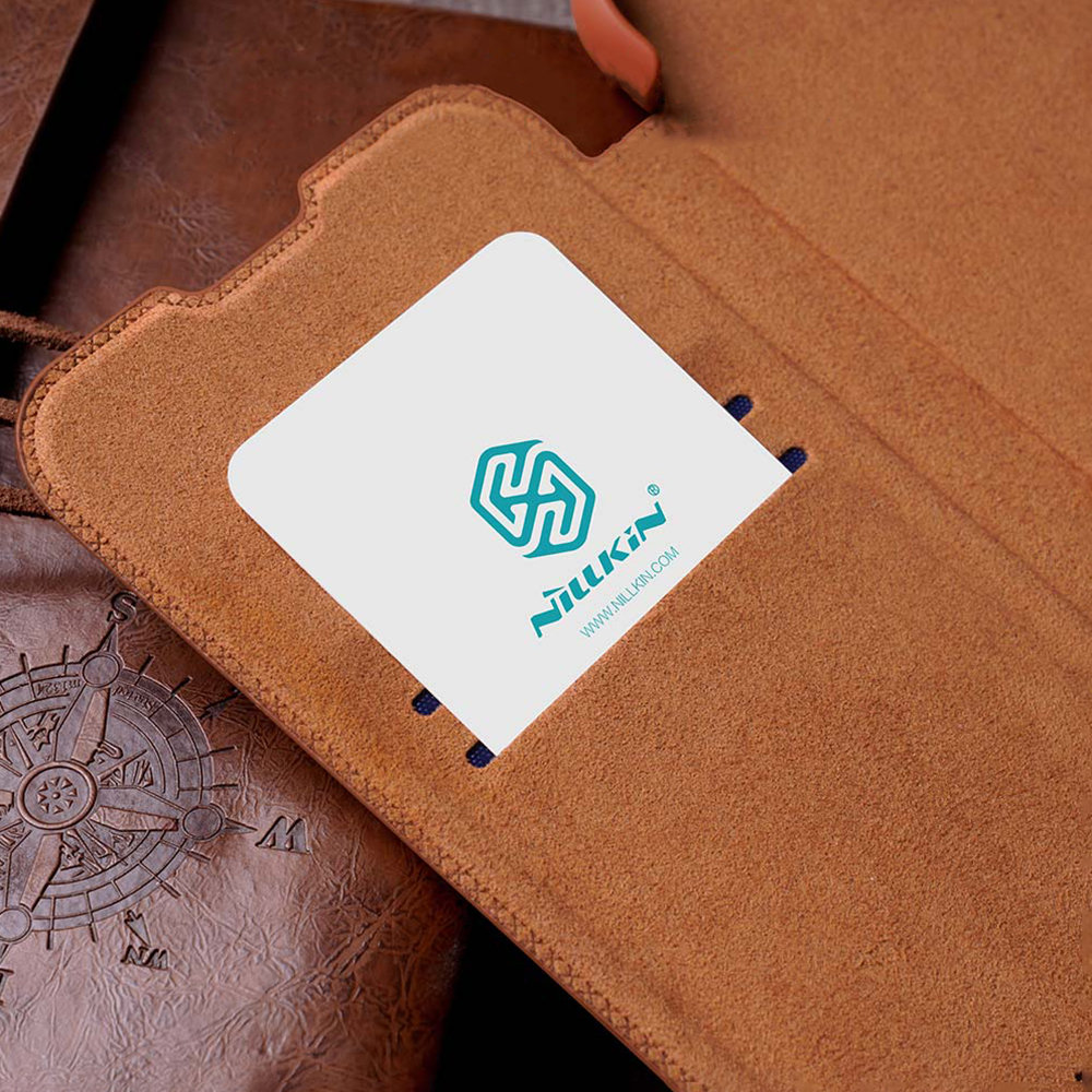 Pokrowiec skórzany Nillkin Qin czarny Samsung Galaxy A53 5G / 12 Pokrowiec skórzany Nillkin Qin czarny Samsung Galaxy A53 5G / 12