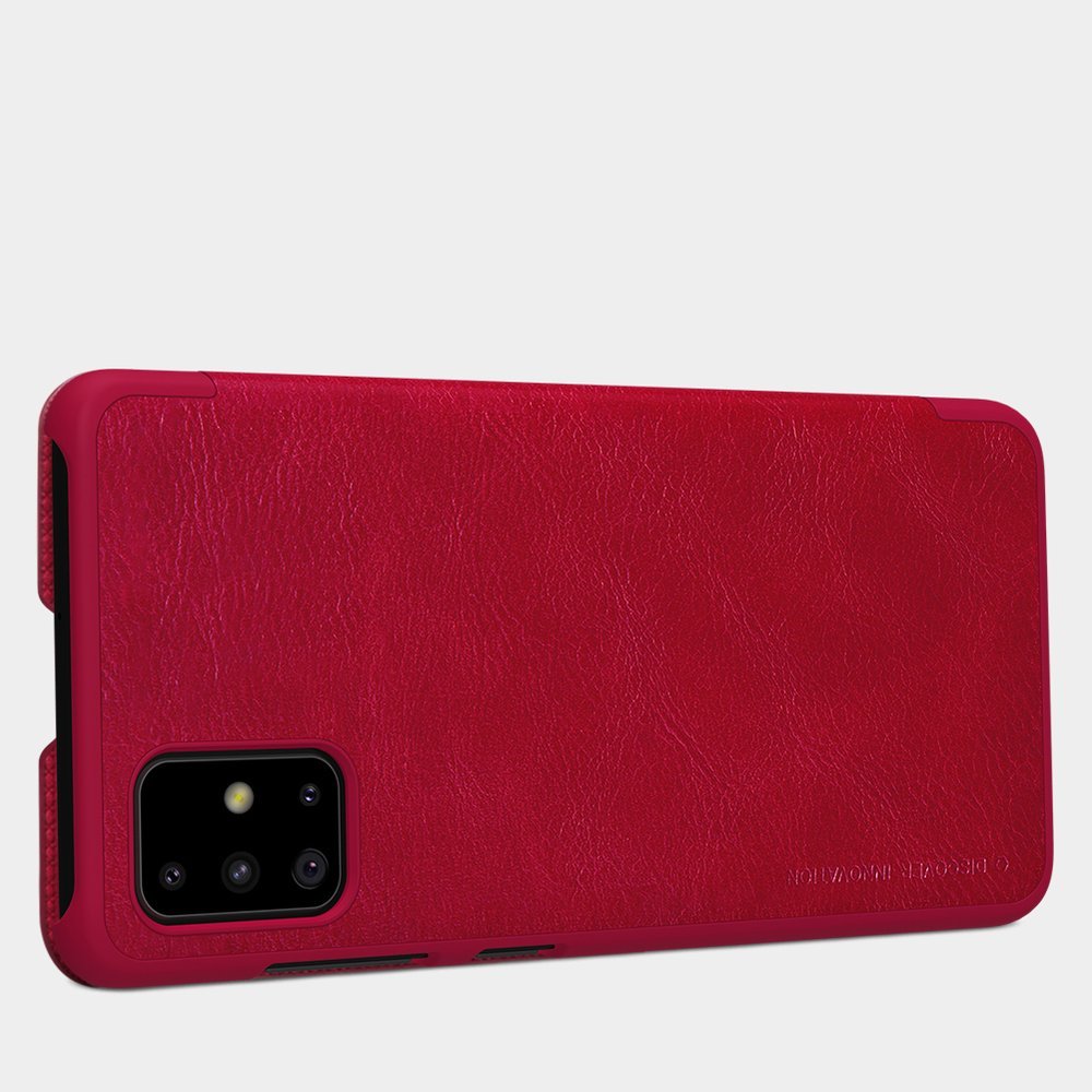 Pokrowiec sk�rzany Nillkin Qin czarny Samsung Galaxy A71 / 7