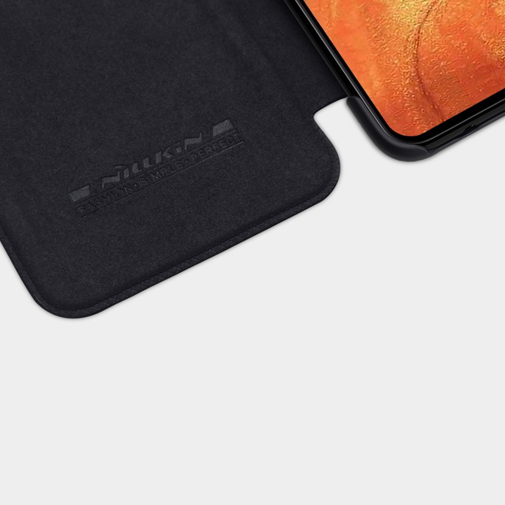 Pokrowiec sk�rzany Nillkin Qin czarny Samsung Galaxy A71 / 9